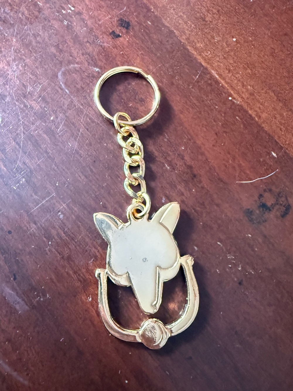 Gold Fox Head Keychain Keyring - Women's Key & Card Accessory